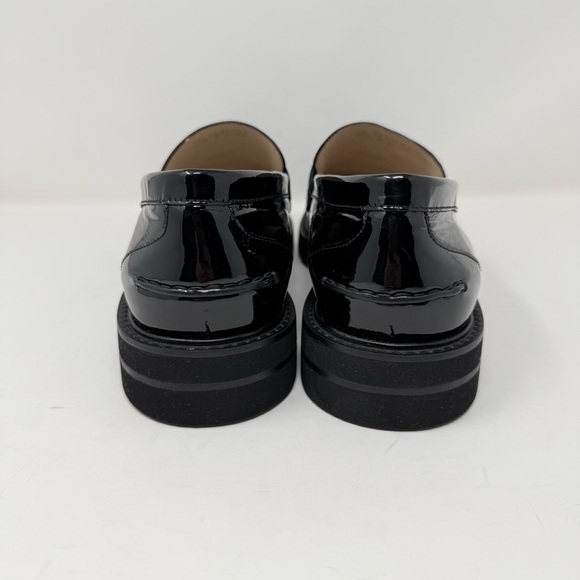 New Stuart Weitzman Mila Patent Tassel Loafer Black Sz 12 - Picture 5 of 16